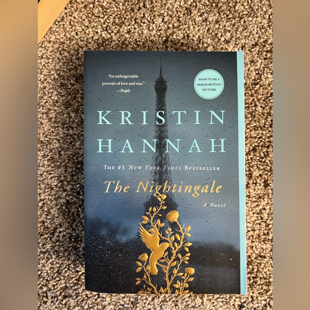 Kristin Hannah The Nightingale - Teal & Gold Hardcover